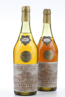 COTES DU JURA SOUS LA ROCHE LA COMBE ROTALIER BLANC 1982 - Ganevat - 2 Bottles