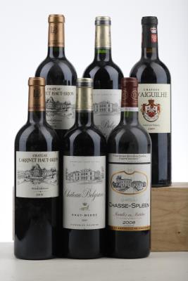 BELGRAVE 2*2009 + LARRIVET HAUT BRION 2*2009 + CHASSE SPLEEN 1*2008 + D'AIGUILHE 1*2009   - Mc - 6 Bottles