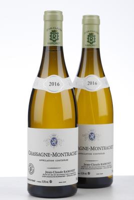 CHASSAGNE MONTRACHET BLANC 2016 - Jean Claude Ramonet - 2 Bottles
