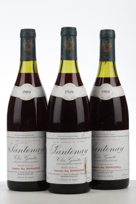 SANTENAY CLOS GENETS 1989 - Guy Dufouleur - 3 Bottles