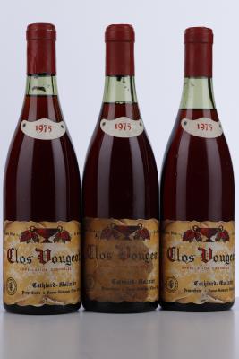 CLOS VOUGEOT 1975 - Cathiard Molinier - 3 Bottles