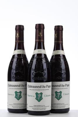 CHATEAUNEUF DU PAPE RESERVE DES CELESTINS 2015 - Henri Bonneau - 3 Bottles