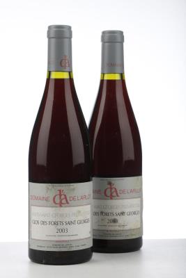 NUITS ST GEORGES CLOS DES FORETS ST GEORGES 2003 - Domaine de l'Arlot - 2 Bottles