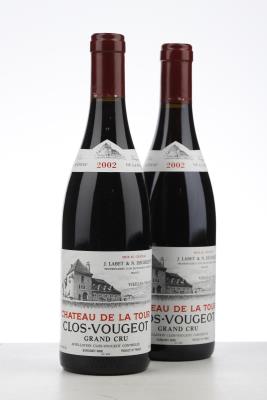 CLOS VOUGEOT VIEILLES VIGNES 2002 - Chateau de la Tour - 2 Bottles