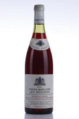 VOSNE ROMANEE AUX REIGNOTS 1984 - Comte Liger Belair Bouchard - 1 Bottle