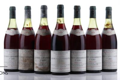 GEVREY CHAMBERTIN 1 ER CRU 1978 - Clair Dau - 7 Bottles