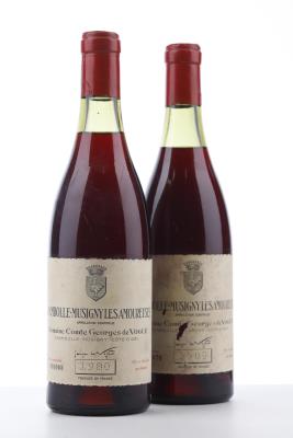 CHAMBOLLE MUSIGNY LES AMOUREUSES 1980 - Comte de Vogue - 2 Bottles