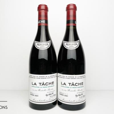 LA TACHE 2001 - Domaine de la Romanee Conti - 2 Bottles