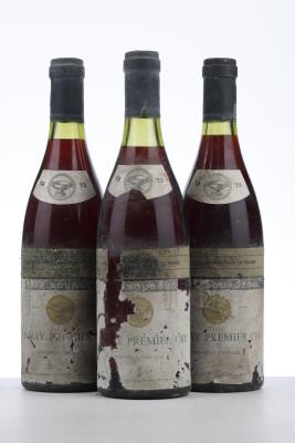 VOLNAY 1ER CRU 1973 - Louis Bourgeois - 3 Bottles