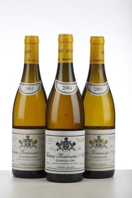 PULIGNY MONTRACHET CLAVOILLON 1*2004 + 2*2005   - Domaine Leflaive - 3 Bottles
