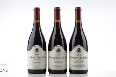CHAMBERTIN CLOS DE BEZE 2002 - Robert Groffier - 3 Bottles