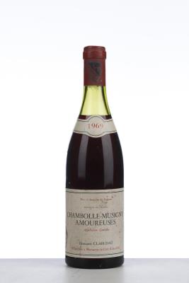 CHAMBOLLE MUSIGNY LES AMOUREUSES 1969 - Claur Dau - 1 Bottle