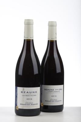 BEAUNE LES AIGROTS 1* + LES BONS FEUVRES 1* 2016 - Sebastien Magnien - 2 Bottles