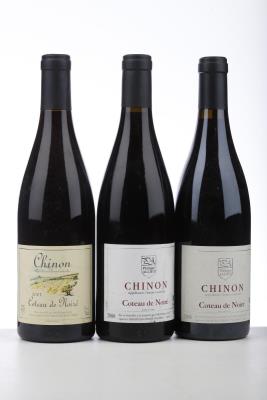 CHINON COTEAU DE NOIRE 1*2004 + 1*2006 + 1*2008  - Philippe Alliet - 3 Bottles