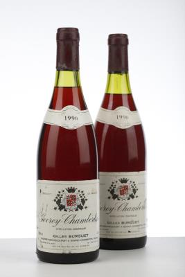 GEVREY CHAMBERTIN 1990 - Gilles Burguet - 2 Bottles