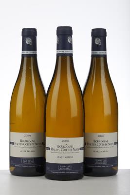 BOURGOGNE HAUTES COTES DE NUITS BLANC CUVEE MARINE MIXED 1*2008 + 2*2009 - Anne Gros - 3 Bottles