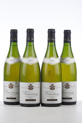 VOUVRAY SEC 2001 - Domaine du Clos Naudin - 4 Bottles