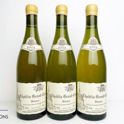 CHABLIS VALMUR 2003 - Francois Raveneau - 3 Bottles