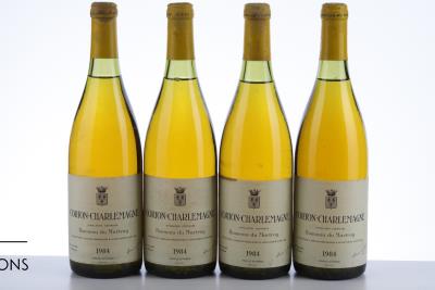 CORTON CHARLEMAGNE 1984 - Bonneau du Martray - 4 Bottles