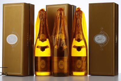 CRISTAL ROEDERER Louis Roederer 2002 - 3 Bottles in Oc