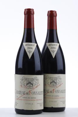 CHATEAU DE FONSALETTE SYRAH 2006 - Reynaud - 2 Bottles
