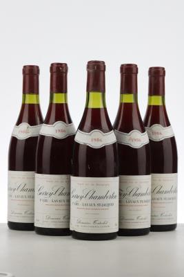 GEVREY CHAMBERTIN LAVAUX ST JACQUES 1986 - Tortochot - 5 Bottles