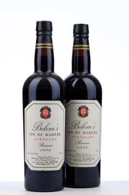 MADEIRA BELEMS VERDELHO RESERVA 1934 - Belem's - Mise en bouteille par L'Importateur - 2 Bottles