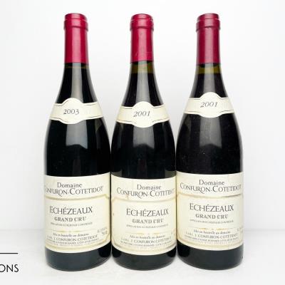 2*2001 ECHEZEAUX + 1 * 2003 ECHEZEAUX MIXED - Confuron Cotetidot - 3 Bottles