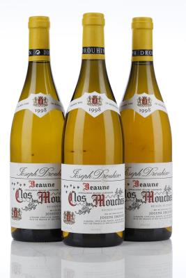 BEAUNE CLOS DES MOUCHES BLANC 1998 - Joseph Drouhin - 3 Bottles