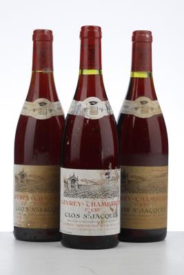 GEVREY CHAMBERTIN CLOS ST JACQUES 1989 - Armand Rousseau - 3 Bottles