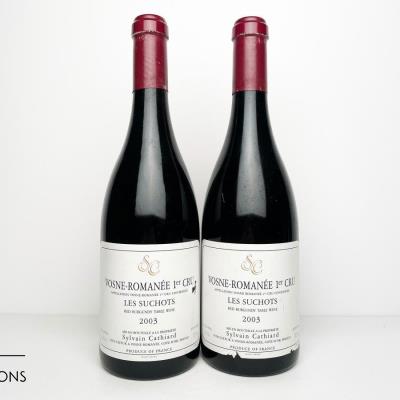 VOSNE ROMANEE LES SUCHOTS 2003 - Sylvain Cathiard - 2 Bottles