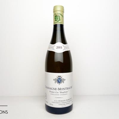 CHASSAGNE MONTRACHET BOUDRIOTTE 2003 - Ramonet - 1 Bottle