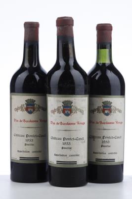 PONTET CANET 1953 - MB - 3 Bottles
