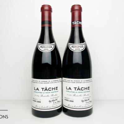 LA TACHE 2000 - Domaine de la Romanee Conti - 2 Bottles