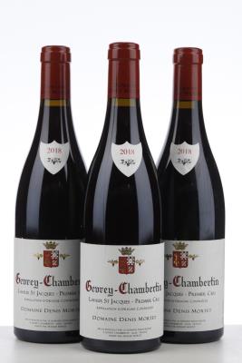 GEVREY CHAMBERTIN LAVAUX ST JACQUES 2018 - Denis Mortet - 3 Bottles