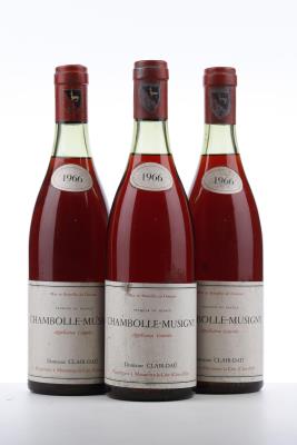 CHAMBOLLE MUSIGNY 1966 - Clair Dau - 3 Bottles
