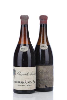 CHAMBOLLE MUSIGNY 1934 - Bouchard - 2 Bottles