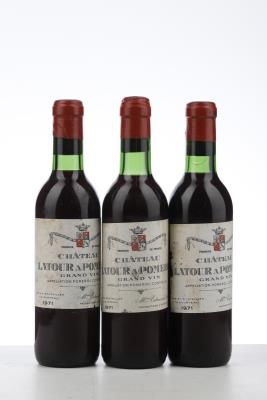 LATOUR A POMEROL 1971 - Mc - 3 x 0,375Ltr