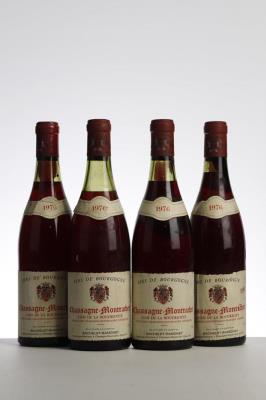 CHASSAGNE MONTRACHET CLOS DE LA BOUDRIOTTE 1976 - Bachelet Ramonet - 4 Bottles