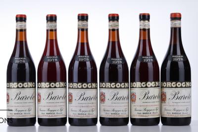 BAROLO RISERVA 1978 - Giacomo Borgogno - 6 Bottles