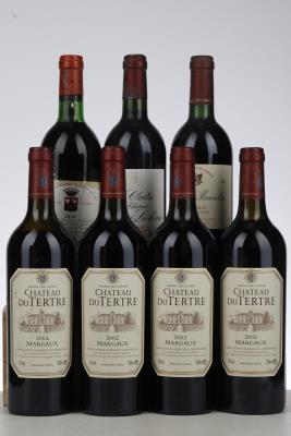 LOT BORDEAUX MARGAUX MIXED - Mc - 7 Bottles