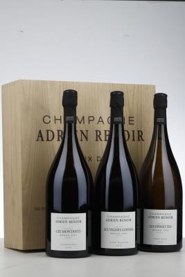 ADRIEN RENOIR ASSORTIMENT LIEUX DITS EXTRA BRUT 2019 - Les Epinettes - Les Montants - Les Vignes Goisses - 3 Magnums - Owc 3