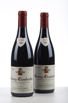 GEVREY CHAMBERTIN 2003 - Denis Mortet - 2 Bottles