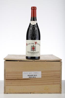 CHATEAUNEUF DU PAPE CLOS DES PAPES 2012 - Paul Avril - 12 Bottles - Owc 12