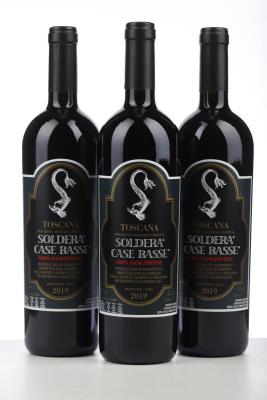 100% SANGIOVESE CASE BASSE 2019 - Soldera - 3 Bottles