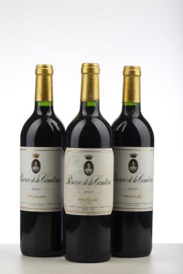 RESERVE DE LA COMTESSE 2000 - Mc - 3 Bottles