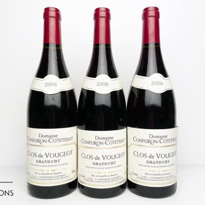 CLOS DE VOUGEOT 2008 - Confuron Cotetidot - 3 Bottles