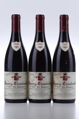 GEVREY CHAMBERTIN LES CHAMPEAUX 1999 - Denis Mortet - 3 Bottles