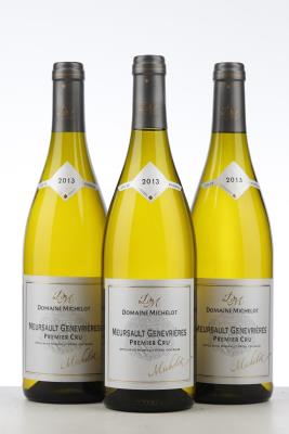 MEURSAULT LES GENEVRIERES 2013 - Michelot - 3 Bottles
