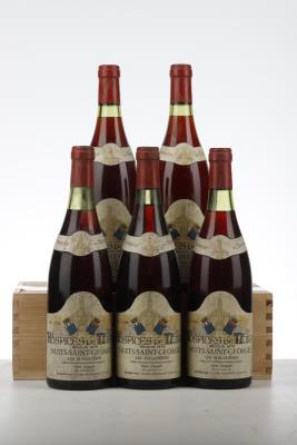 HOSPICES DE NUITS NUITS ST GEORGES LES MALADIERES CUVEE GRANGIER 1979 - Dupard Aine - 5 Bottles